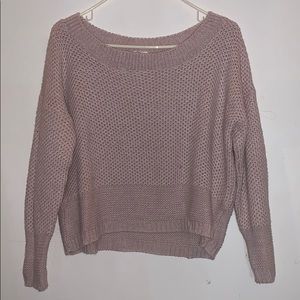 Cropped Blush Pink Sweater